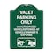 Signmission Valet Parking Unauthorized Vehicles Towed Owner Expense W/ Graphic Alum, 24" L, 18" H, GW-1824-22754 A-DES-GW-1824-22754 - alternate 1